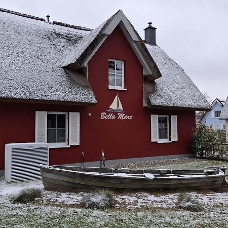 Modernes Reetdach-Ostseeferienhaus Bella Mare, Insel Usedom Mit Sauna, Kamin & Sonnenterrasse Zirchow ภายนอก รูปภาพ