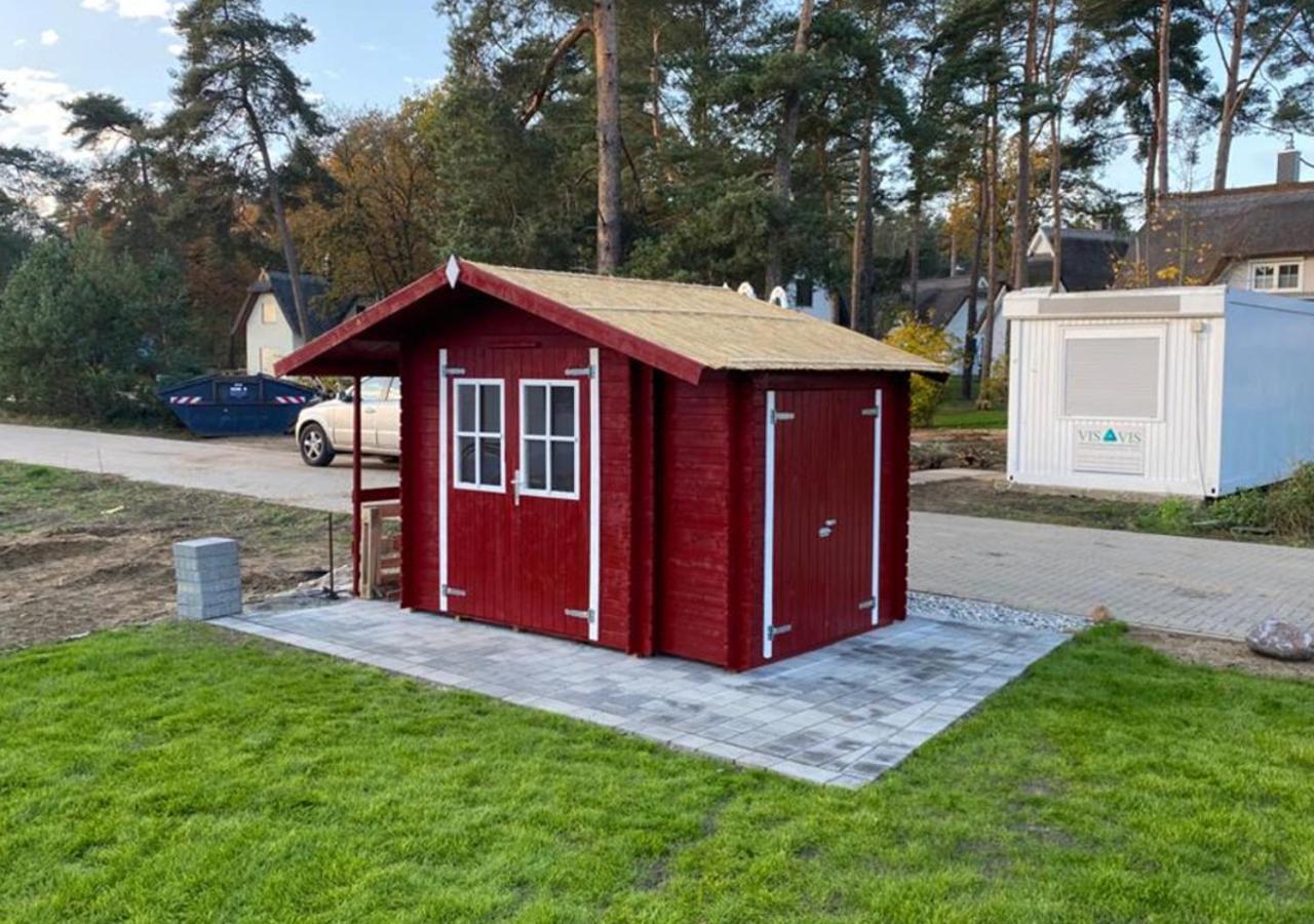 Modernes Reetdach-Ostseeferienhaus Bella Mare, Insel Usedom Mit Sauna, Kamin & Sonnenterrasse Zirchow ภายนอก รูปภาพ