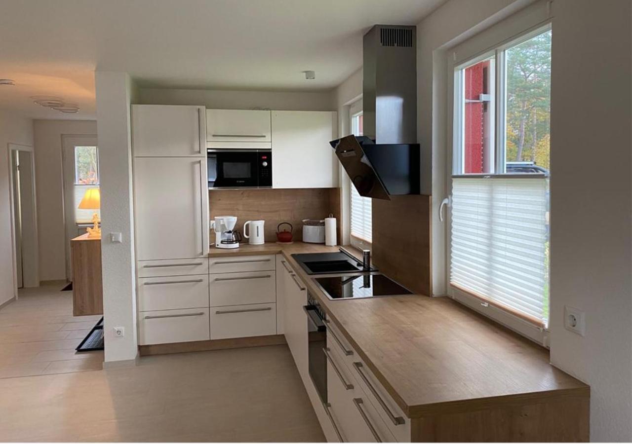 Modernes Reetdach-Ostseeferienhaus Bella Mare, Insel Usedom Mit Sauna, Kamin & Sonnenterrasse Zirchow ภายนอก รูปภาพ
