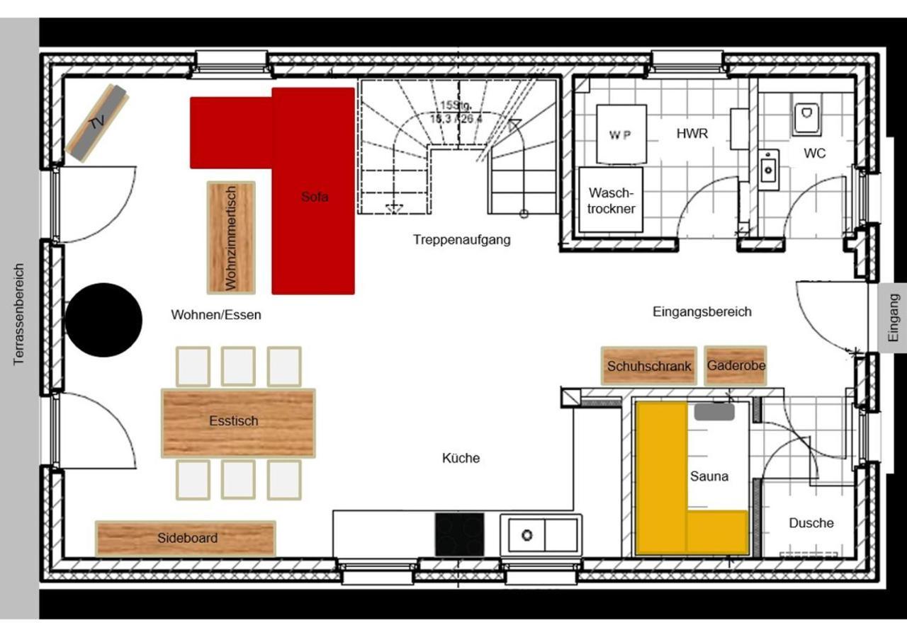 Modernes Reetdach-Ostseeferienhaus Bella Mare, Insel Usedom Mit Sauna, Kamin & Sonnenterrasse Zirchow ภายนอก รูปภาพ